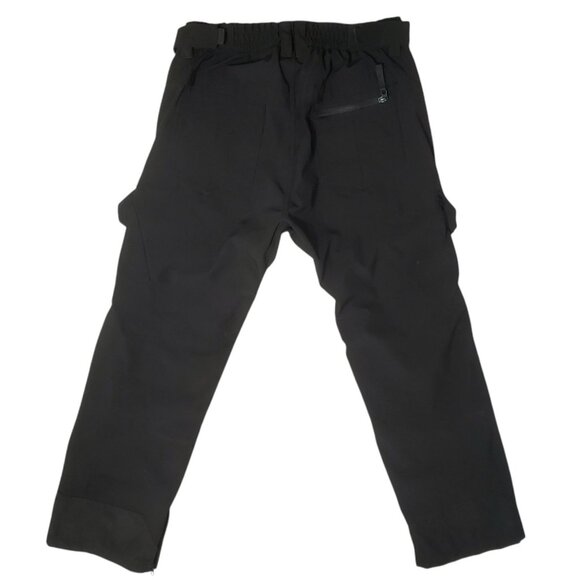 Gerry Snowboard Pants Snow Ski Black Fleece Lined Gaiters Cargo Stretch Mens M - Picture 3 of 15